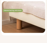 Cream style Organic Leather kid's Bed<