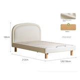 Cream style Organic Leather kid's Bed<