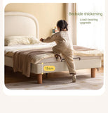 Cream style Organic Leather kid's Bed<