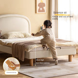 Cream style Organic Leather kid's Bed<
