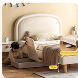 Cream style Organic Leather kid's Bed<