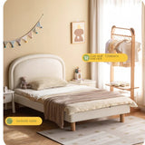 Cream style Organic Leather kid's Bed<