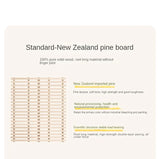 Rubber wood Cream Style Children's Bed White<