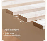 Rubber wood Cream Style Children's Bed White<