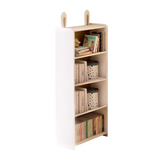 Beech Solid Wood Desk Bookcase Combination