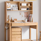 Oak Children's Modern Study Table Can Be Raised and Lowered