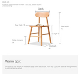 Oak Children's Modern Study Table Can Be Raised and Lowered