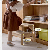 Birch Solid Wood Kids's Multifunctional Low Foot Stool