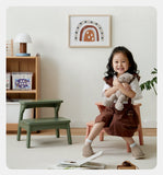 Birch Solid Wood Kids's Multifunctional Low Foot Stool