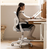 Children's Lifted and Adjusted Chair.