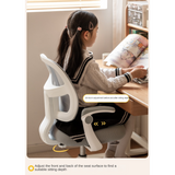 Children's Lifted and Adjusted Chair.