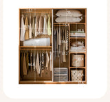 Oak Solid Wood Kids Sliding Door Wardrobe