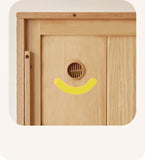 Oak Solid Wood Kids Sliding Door Wardrobe