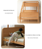 Beech Solid Wood Children's Bunk Bed.