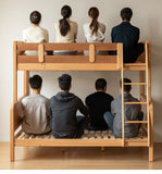 Beech Solid Wood Children's Bunk Bed.
