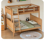Beech Solid Wood Children's Bunk Bed.