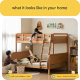 Beech Solid Wood Children's Bunk Bed.