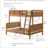 Beech Solid Wood Children's Bunk Bed.