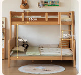 Beech Solid Wood Children's Bunk Bed.