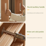 Beech solid wood with guardrails bunk bed.