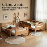 Beech solid wood with guardrails bunk bed.