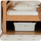 Beech solid wood with guardrails bunk bed.