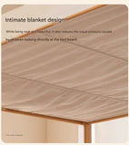 Beech solid wood with guardrails bunk bed.