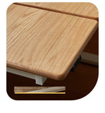 Oak Solid Wood Children's Electric Lifting Tilts Study Desk
