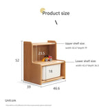 Oak, Beech Solid Wood Small Footstool