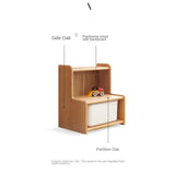 Oak, Beech Solid Wood Small Footstool