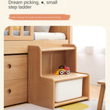 Oak, Beech Solid Wood Small Footstool