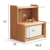 Oak, Beech Solid Wood Small Footstool