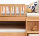 Oak, Beech Solid Wood Small Footstool
