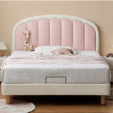 Organic leather Children's Cream Style Soft Bed.