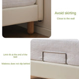 Organic leather Children's Cream Style Soft Bed.