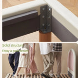 Organic leather Children's Cream Style Soft Bed.