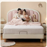Organic leather Children's Cream Style Soft Bed.