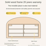 Organic leather Children's Cream Style Soft Bed.