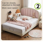 Organic leather Children's Cream Style Soft Bed.