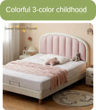 Organic leather Children's Cream Style Soft Bed.