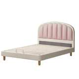 Organic leather Children's Cream Style Soft Bed.