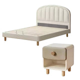 Organic leather Children's Cream Style Soft Bed.