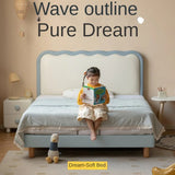 Organic Leather Children's Soft Bed Boys and Girls.