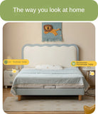 Organic Leather Children's Soft Bed Boys and Girls.