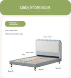 Organic Leather Children's Soft Bed Boys and Girls.