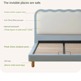 Organic Leather Children's Soft Bed Boys and Girls.