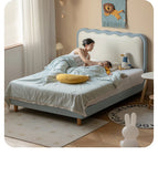 Organic Leather Children's Soft Bed Boys and Girls.