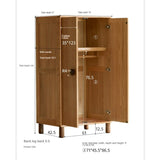 Oak Solid Wood Kids Wardrobe Free Combination