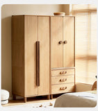 Oak Solid Wood Kids Wardrobe Free Combination