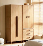 Oak Solid Wood Kids Wardrobe Free Combination